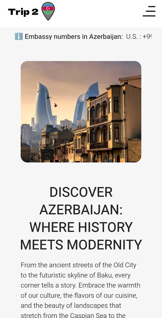 Trip2Azerbaijan project
